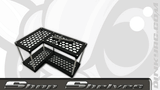 Scale Shop Shelves "2-Stack" Corner A